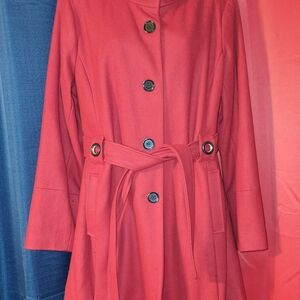 Centigrade Women's Wool Blend Funnel Neck Coat Large